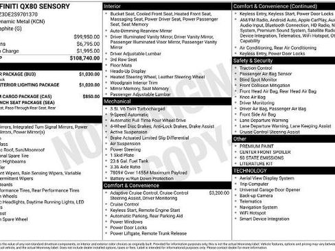 Certified 2025 INFINITI QX80 Sensory w/ Exterior Package image 28