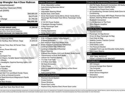 Used 2023 Jeep Wrangler Unlimited Rubicon 4xe w/ Cold Weather Group AWD/4WD image 36