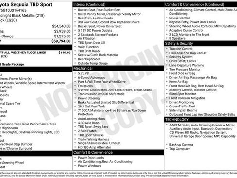 Used 2018 Toyota Sequoia TRD Sport AWD/4WD image 5
