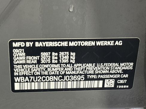 Used 2022 BMW 750i xDrive w/ Executive Package AWD/4WD image 29