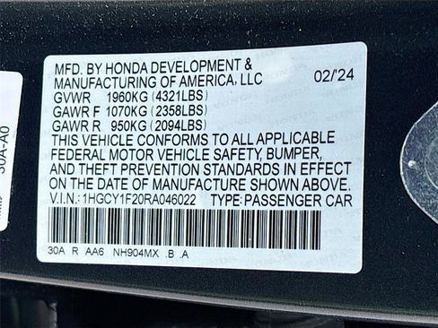 Certified 2024 Honda Accord LX image 33