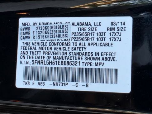 Used 2014 Honda Odyssey EX-L image 32