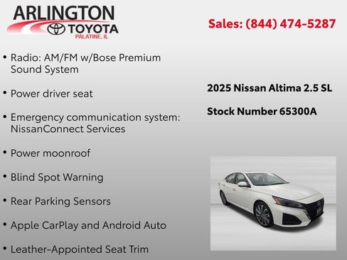 Used 2025 Nissan Altima 2.5 SL FWD image 2