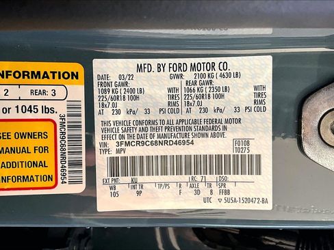 Used 2022 Ford Bronco Sport Outer Banks w/ Tech Package image 35