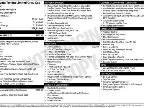 Used 2023 Toyota Tundra Limited w/ Power Package AWD/4WD image 5