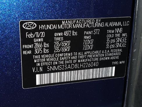 Used 2020 Hyundai Santa Fe SE w/ Cargo Package image 33