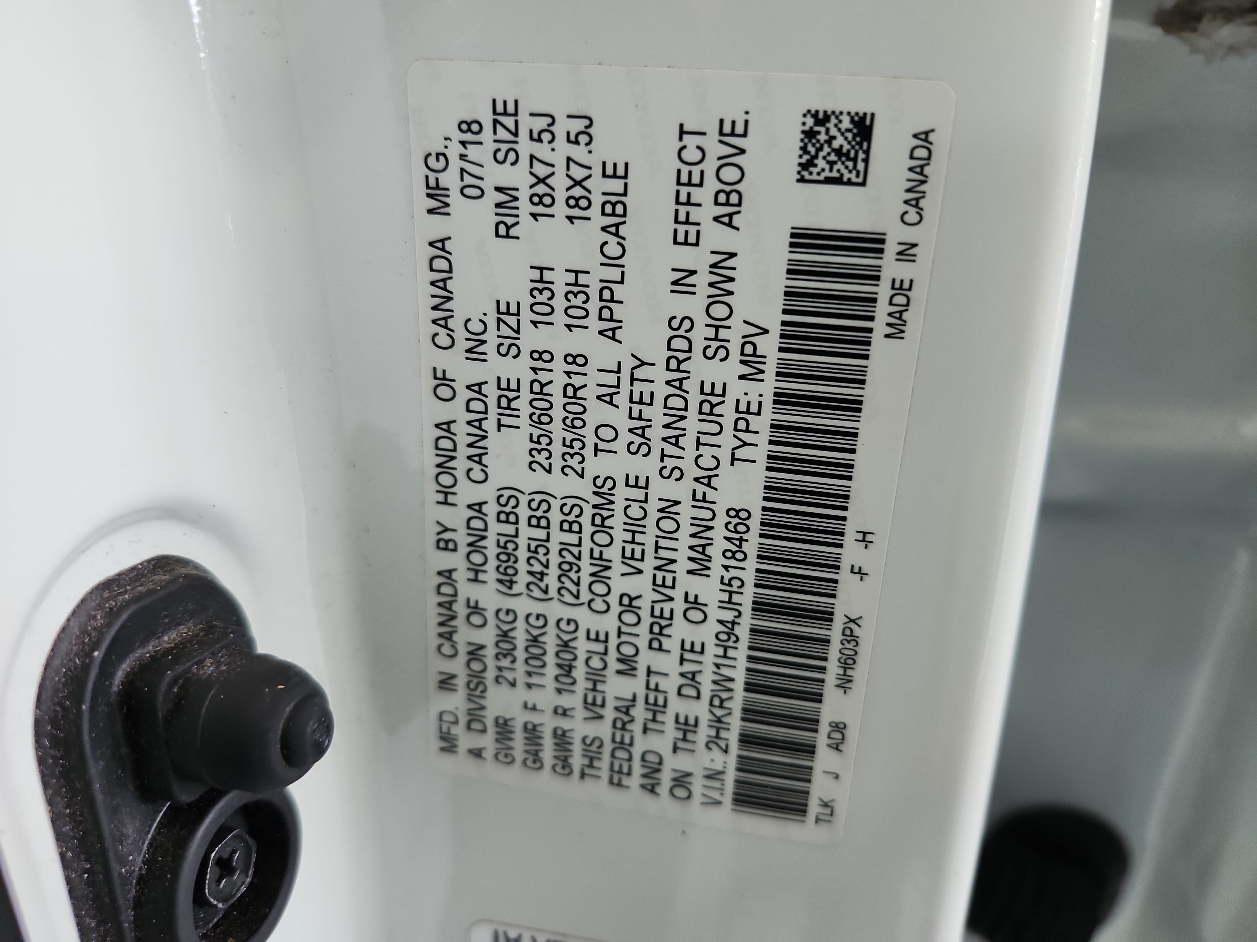 Used 2018 Honda CR-V Touring image 21