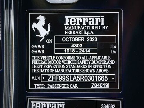 Certified 2024 Ferrari 296 GTB RWD image 50