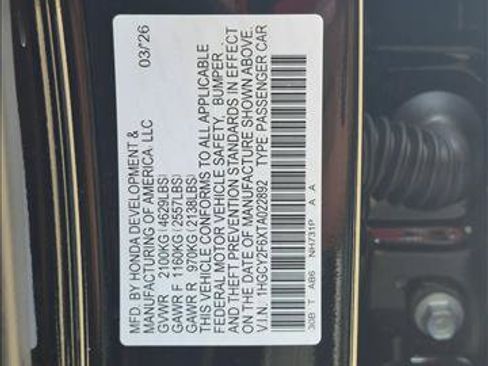 New 2026 Honda Accord EX-L image 17