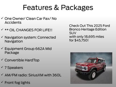 Certified 2025 Ford Bronco Heritage Edition