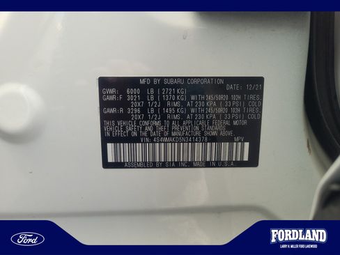 Used 2022 Subaru Ascent Limited w/ Popular Package #2A AWD/4WD image 25