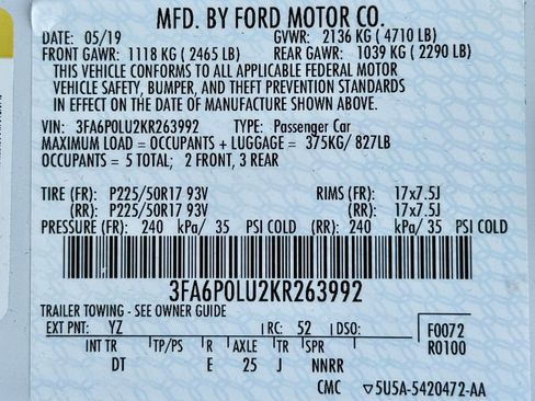 Used 2019 Ford Fusion SE FWD image 42