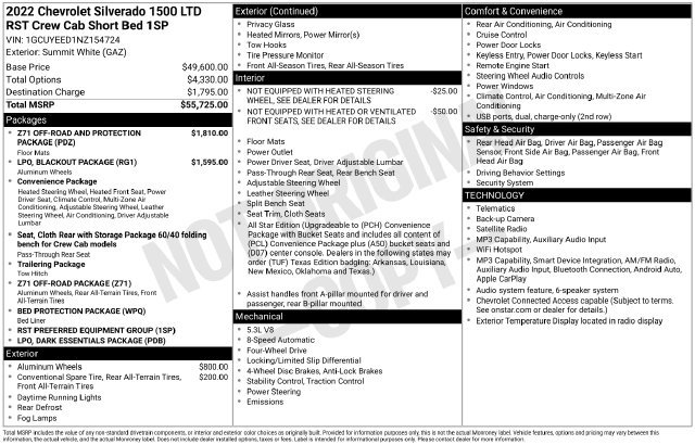 Certified 2022 Chevrolet Silverado 1500 RST AWD/4WD image 41