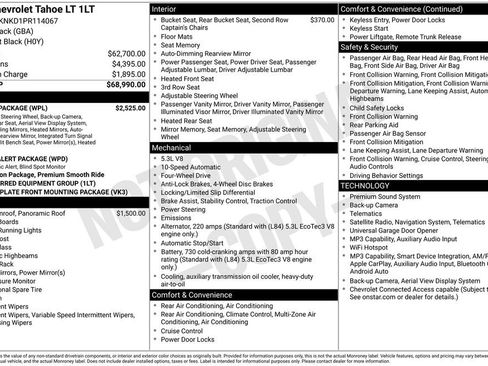 Used 2023 Chevrolet Tahoe LT w/ Luxury Package image 3