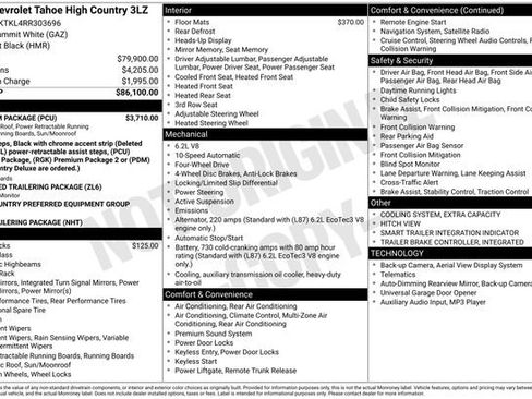 Certified 2024 Chevrolet Tahoe High Country w/ Premium Package AWD/4WD image 6