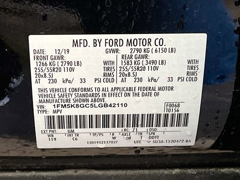 Used 2020 Ford Explorer ST AWD/4WD image 33