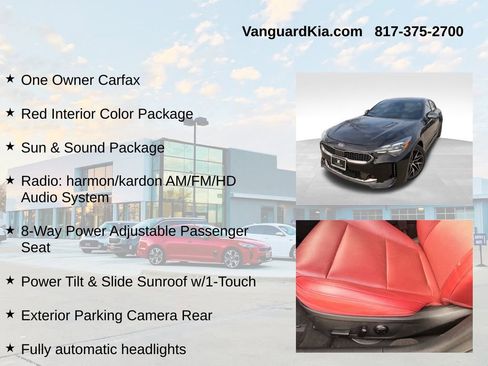 Used 2022 Kia Stinger GT-Line w/ Sun & Sound Package image 6