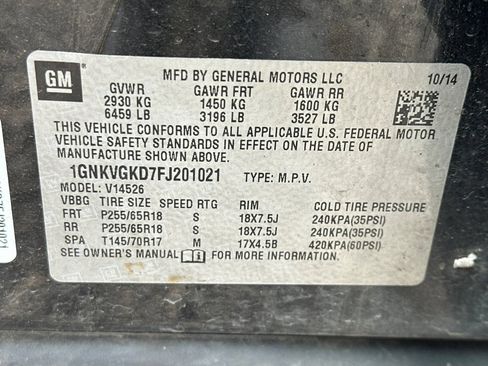 Used 2015 Chevrolet Traverse LT AWD/4WD image 12