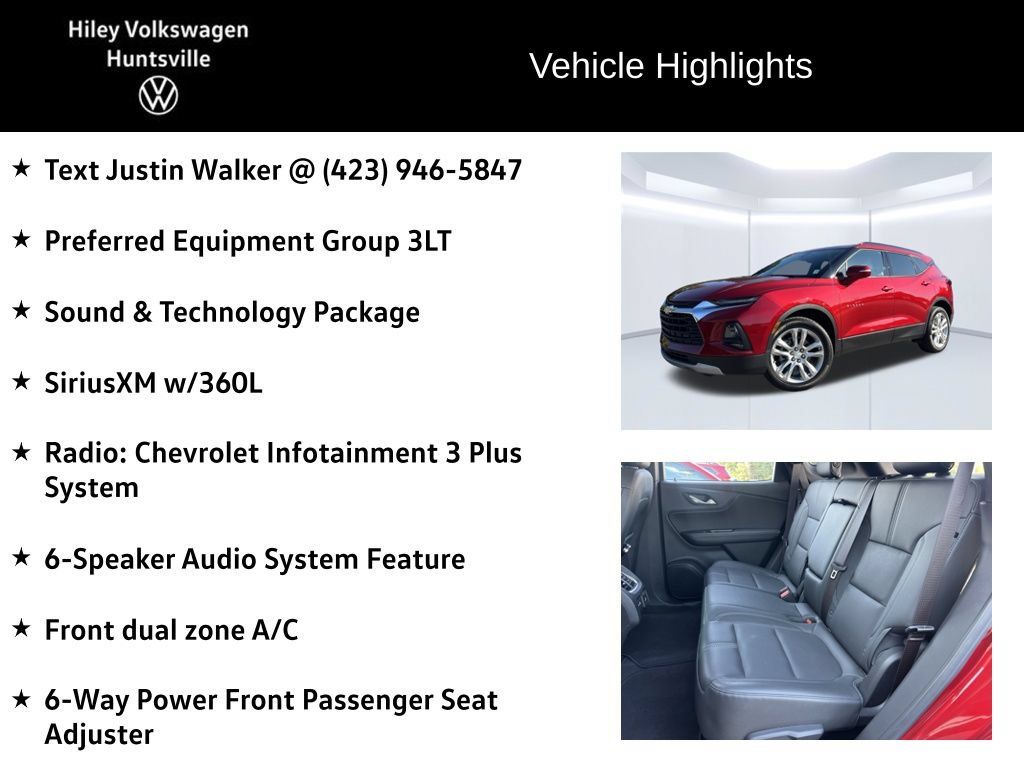 Used 2021 Chevrolet Blazer LT w/ Sound & Technology Package FWD image 6