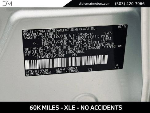 Used 2014 Toyota RAV4 XLE FWD image 51