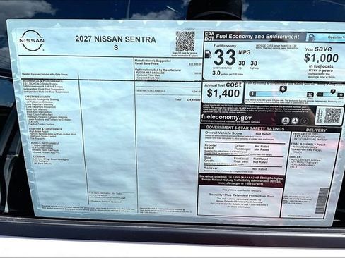 New 2027 Nissan Sentra S FWD image 40