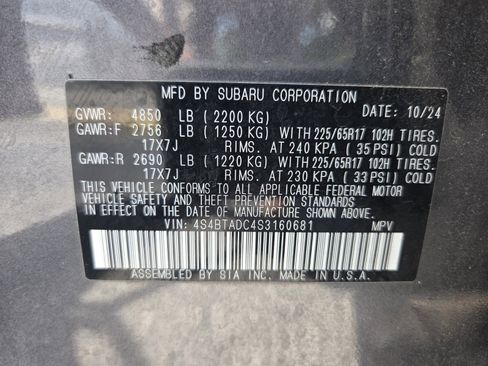 Used 2025 Subaru Outback Premium AWD/4WD image 19