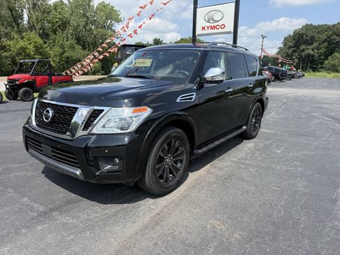 Used 2019 Nissan Armada Platinum w/ Captain's Chairs Package AWD/4WD image 2