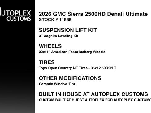 Used 2026 GMC Sierra 2500 Denali Ultimate AWD/4WD image 2