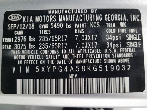 Used 2019 Kia Sorento FWD V6 image 33