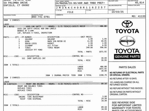 Used 2024 MAZDA CX-90 3.3 Turbo w/ Preferred Plus image 8