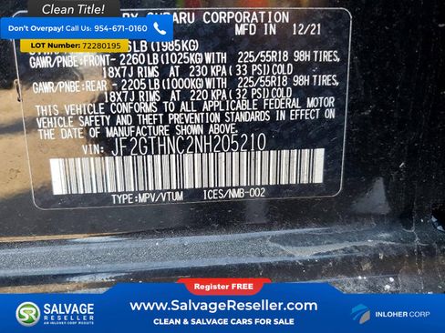 Used 2022 Subaru Crosstrek 2.5i Limited w/ Moonroof Package 2 AWD/4WD image 17