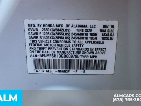 Used 2016 Honda Pilot LX image 37