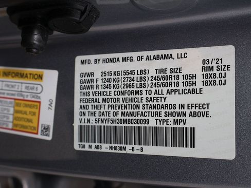 Used 2021 Honda Pilot EX image 46