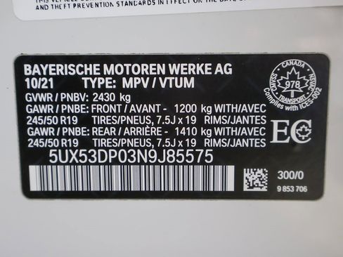 Used 2022 BMW X3 xDrive30i image 40