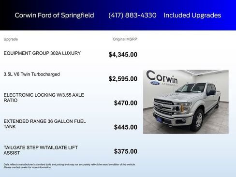 Used 2019 Ford F150 XLT w/ Equipment Group 302A Luxury image 5