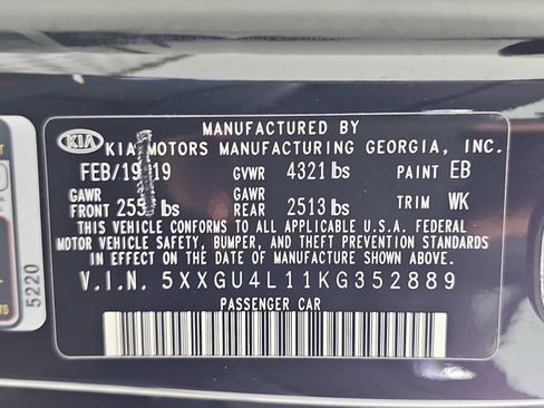 Used 2019 Kia Optima EX w/ EX Premium Package FWD image 31
