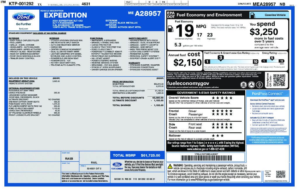Used 2021 Ford Expedition XLT RWD image 2