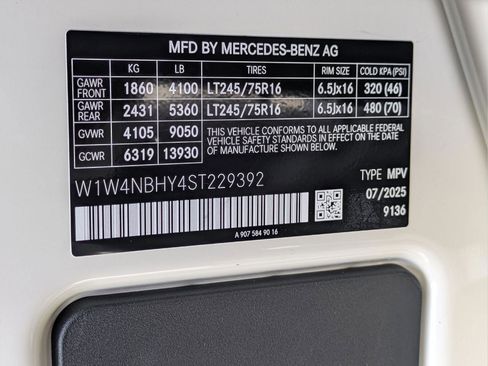 New 2025 Mercedes-Benz Sprinter 2500 image 11