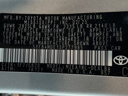 Used 2025 Toyota Corolla LE FWD image 20