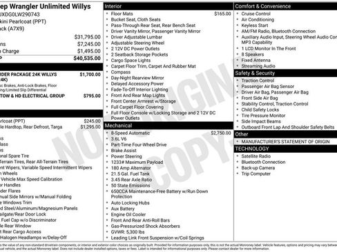 Certified 2020 Jeep Wrangler Unlimited Sport AWD/4WD image 48