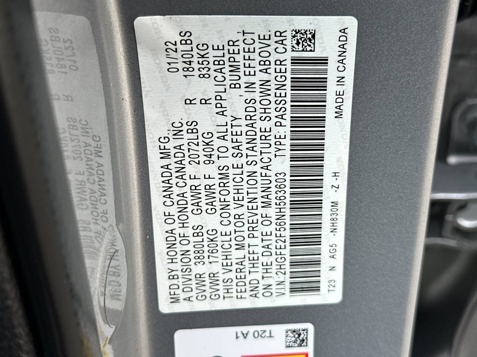 Used 2022 Honda Civic Sport image 36