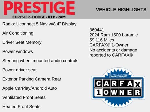 Used 2024 RAM 1500 Laramie RWD image 2