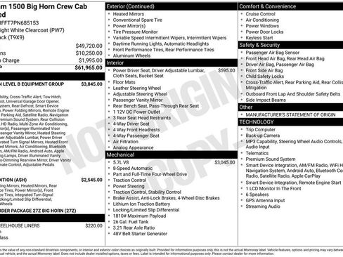 Certified 2023 RAM 1500 Big Horn AWD/4WD image 39
