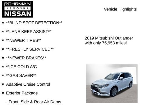 Used 2019 Mitsubishi Outlander SEL AWD/4WD image 7