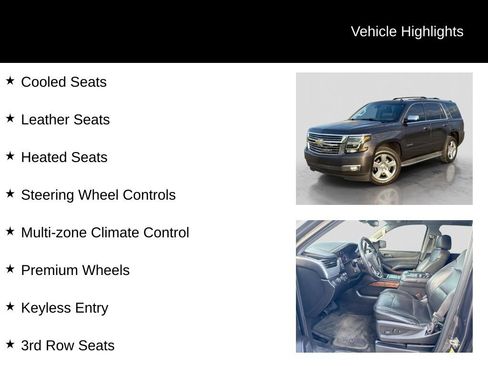 Used 2015 Chevrolet Tahoe LTZ w/ Max Trailering Package AWD/4WD image 31