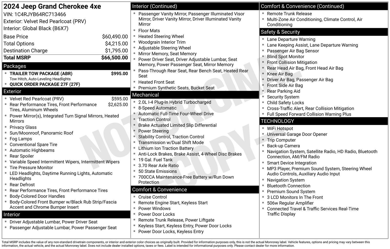 New 2024 Jeep Grand Cherokee Limited 4xe w/ Trailer Tow Package AWD/4WD image 15