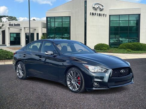 Used 2024 INFINITI Q50 Red Sport 400 w/ Black Opal Edition image 1
