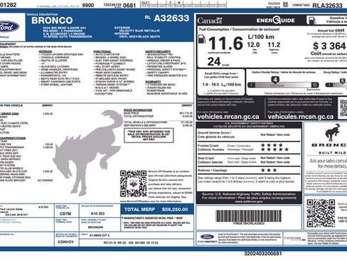 Certified 2024 Ford Bronco Big Bend AWD/4WD image 36