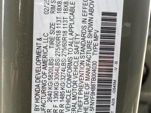 Certified 2026 Honda Passport TrailSport Elite image 10