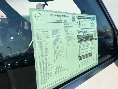 New 2026 Nissan Armada SL w/ Captain's Chari Seat Package image 30